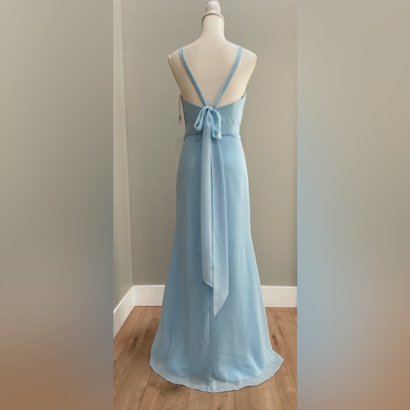 🌟3x Host Pick🌟Women’s Blue Christina Wu Chiffon Gown - Picture 9 of 12